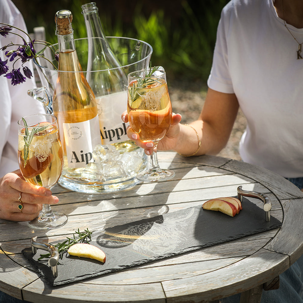 Highland Cow Slate Serving Tray - Small