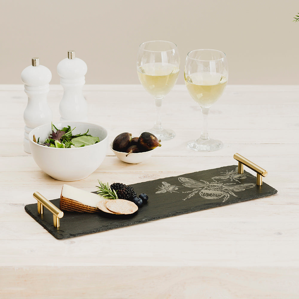 Bee Slate Serving Tray - Small