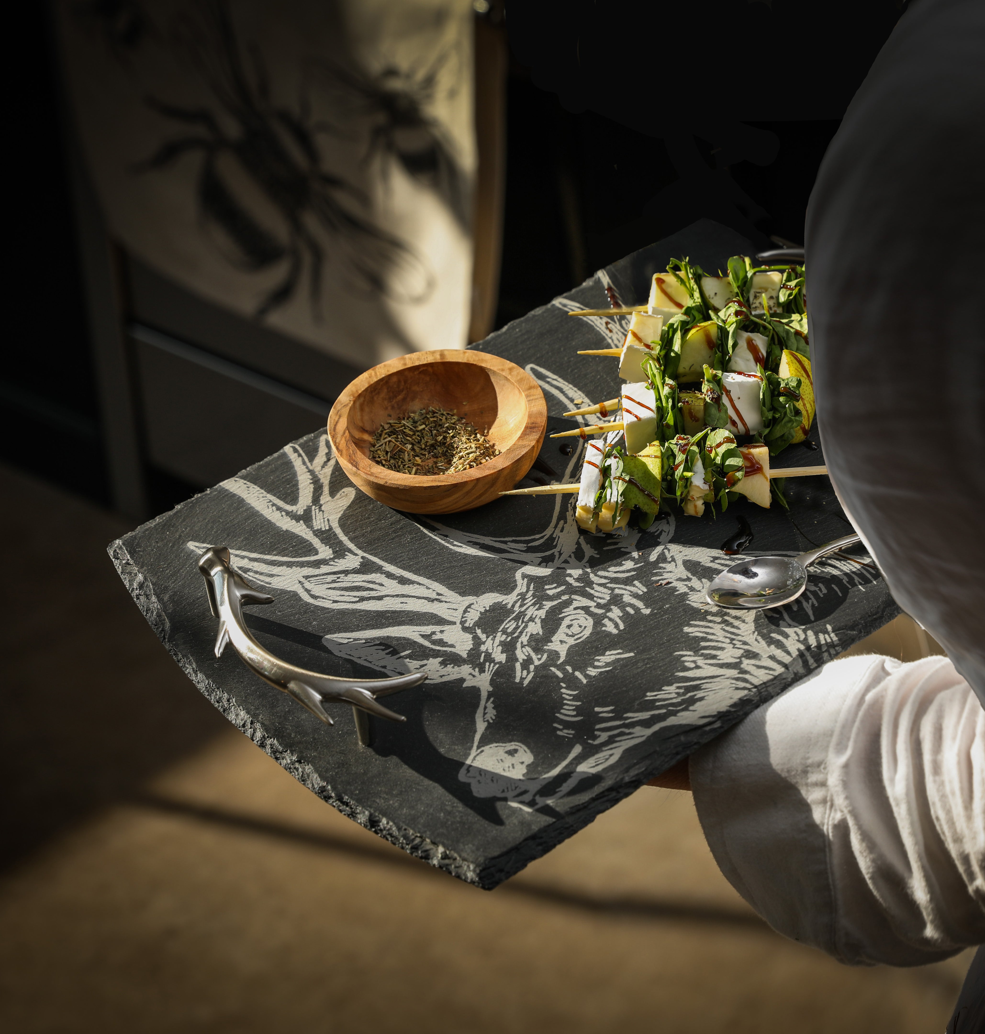 Stag Slate Serving Tray - Medium