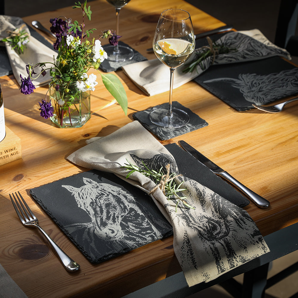 Horse Portrait Slate Place Mats - Set of 2