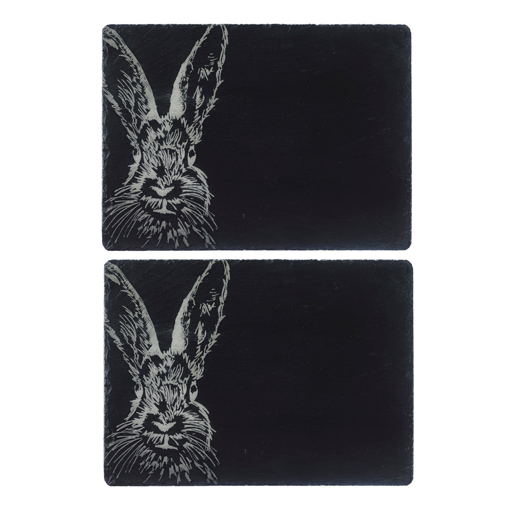 Hare Slate Place Mats - Set of 2