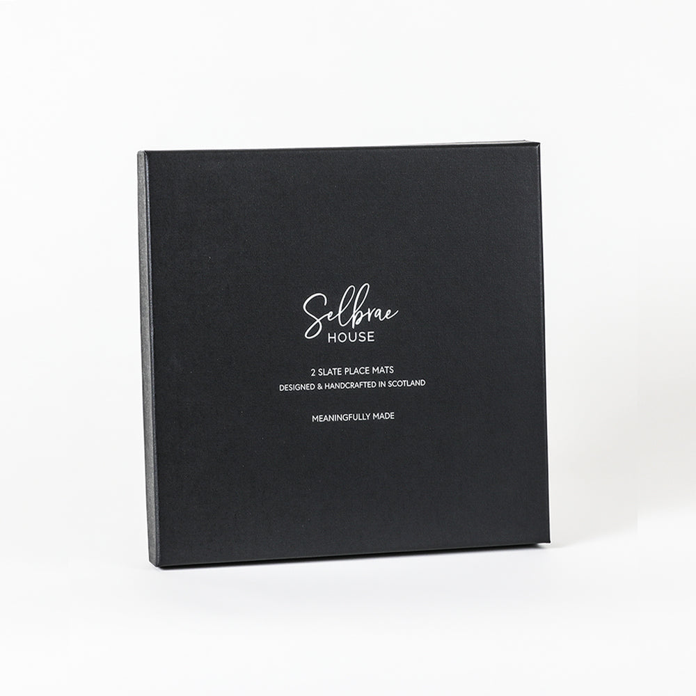 Square Slate Place Mats - Set of 2