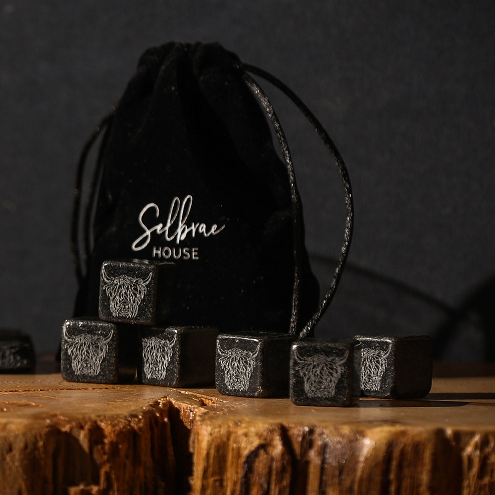 Highland Cow Whisky Stones - Set of 6