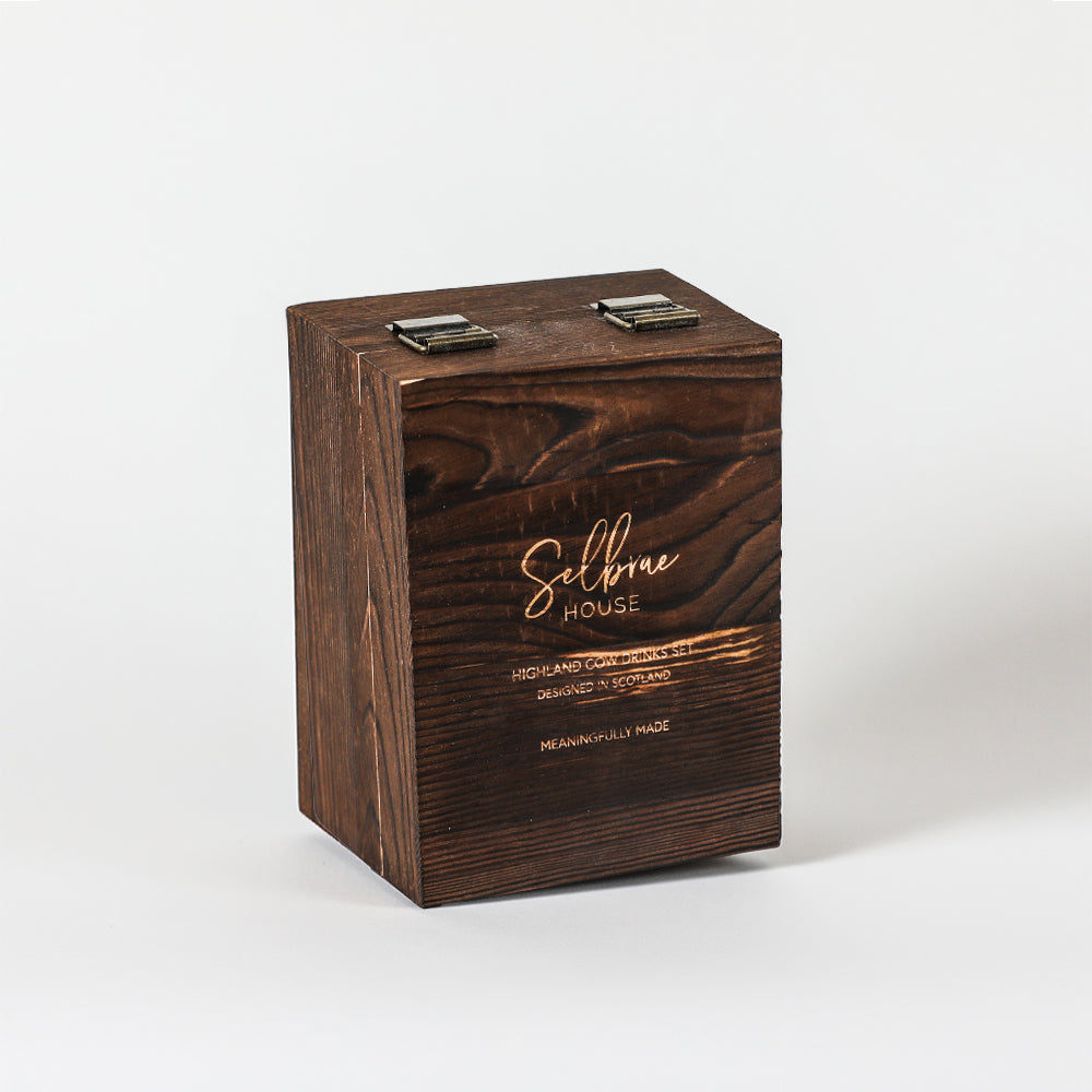 Highland Cow Drinks Set