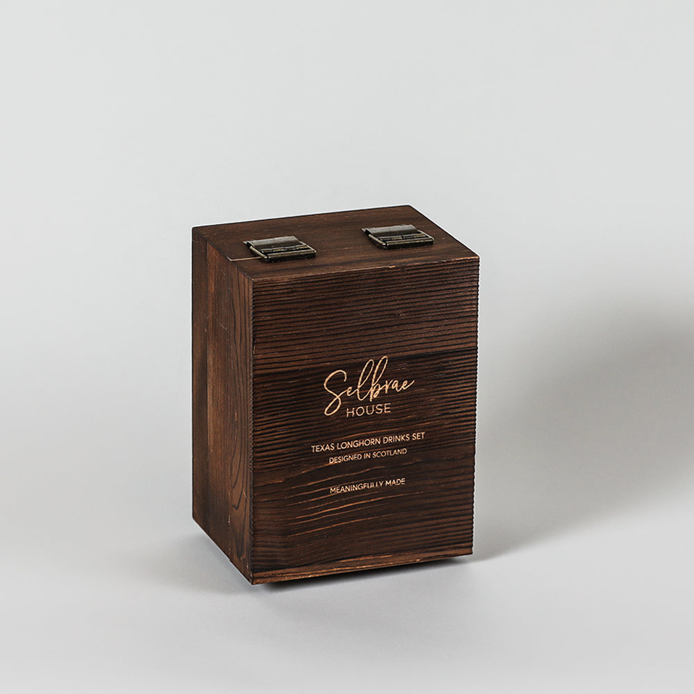 Texas Longhorn Drinks Set