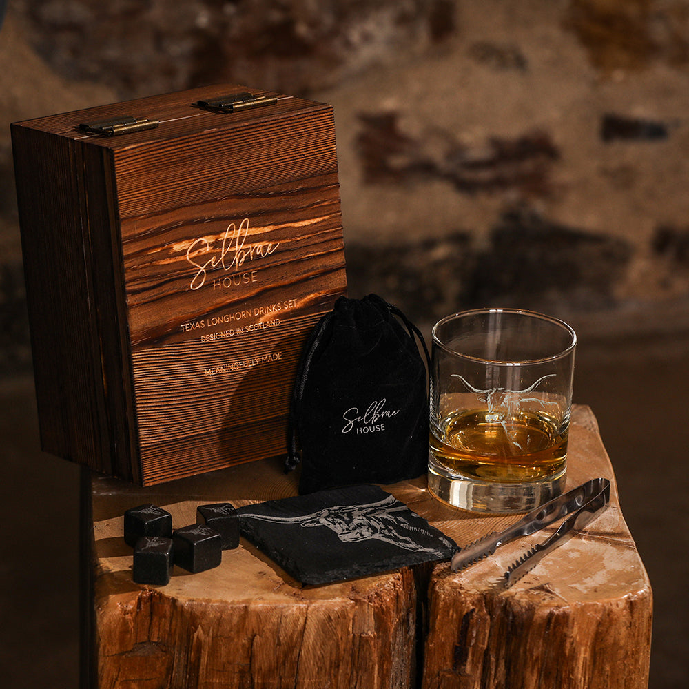 Texas Longhorn Drinks Set