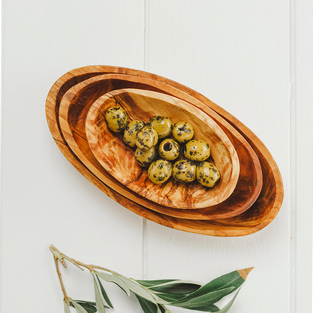 Olive Wood Stacking Bowl Set