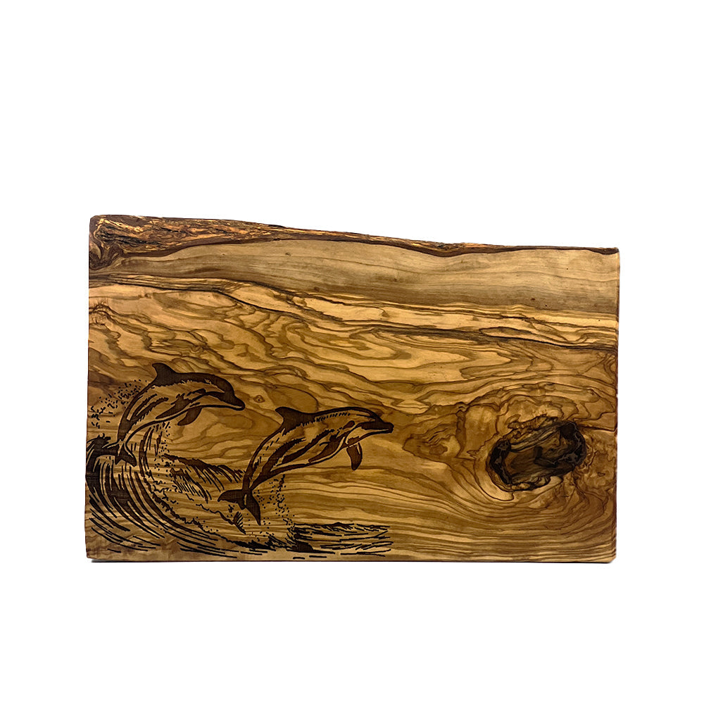 Dolphin Olive Wood Rustic Chopping Board