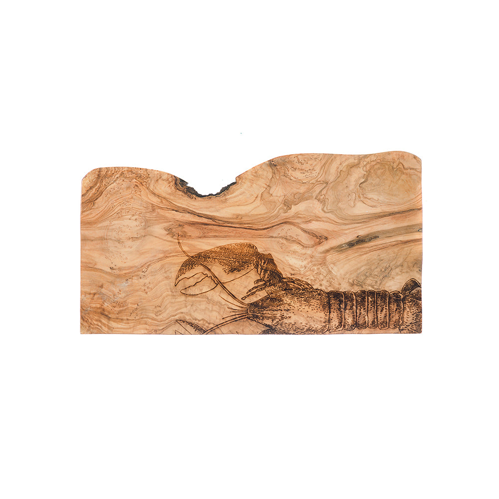 Lobster Olive Wood Rustic Chopping Board