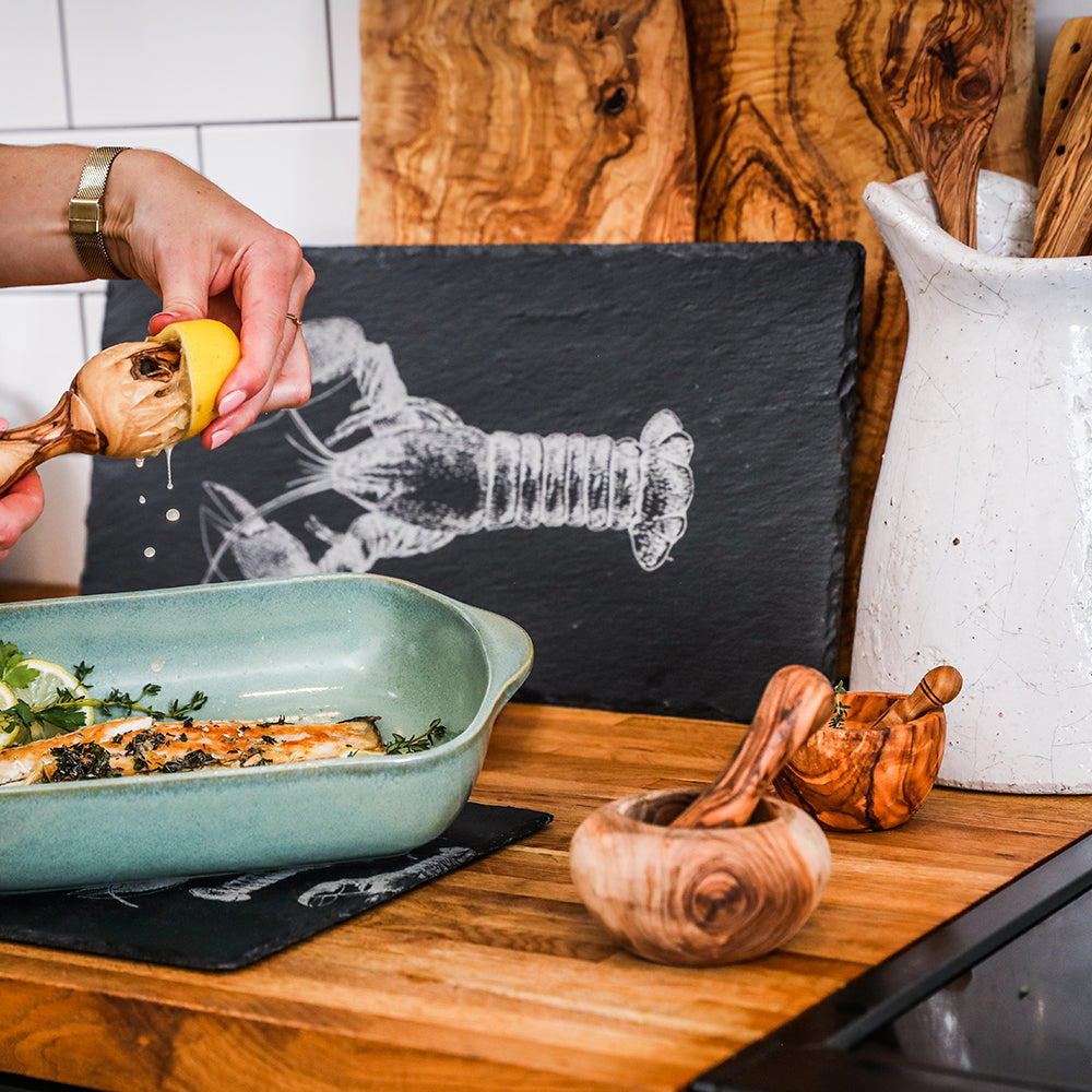 Olive Wood Pestle & Mortar Set - Small