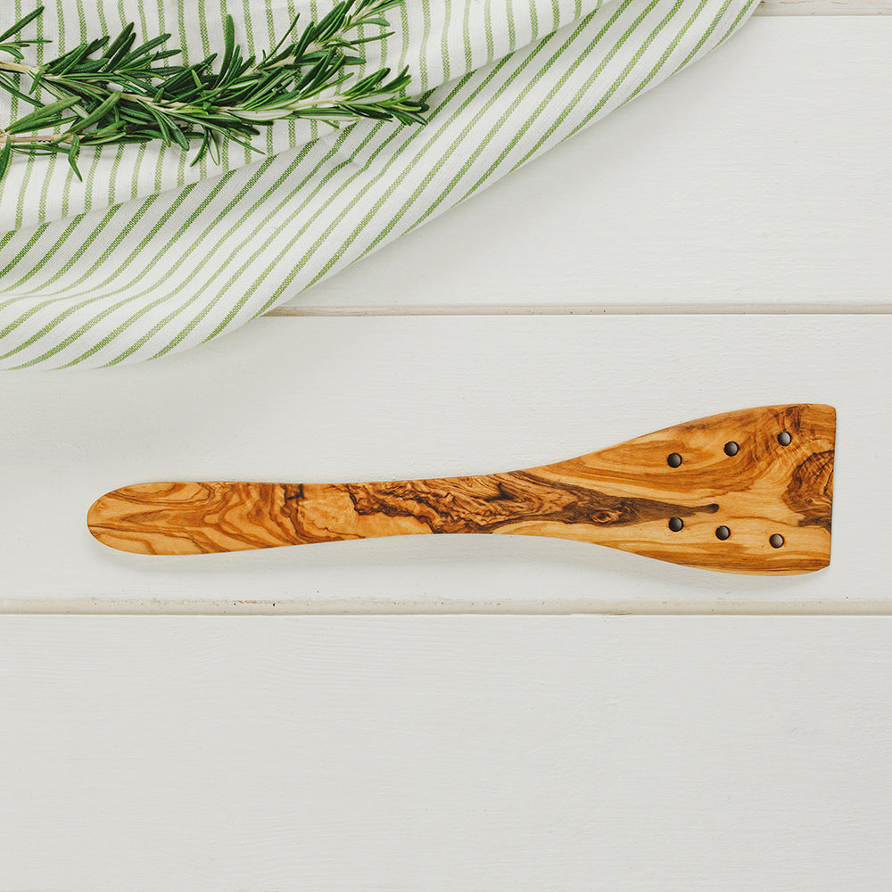 Olive Wood Slotted Spatula