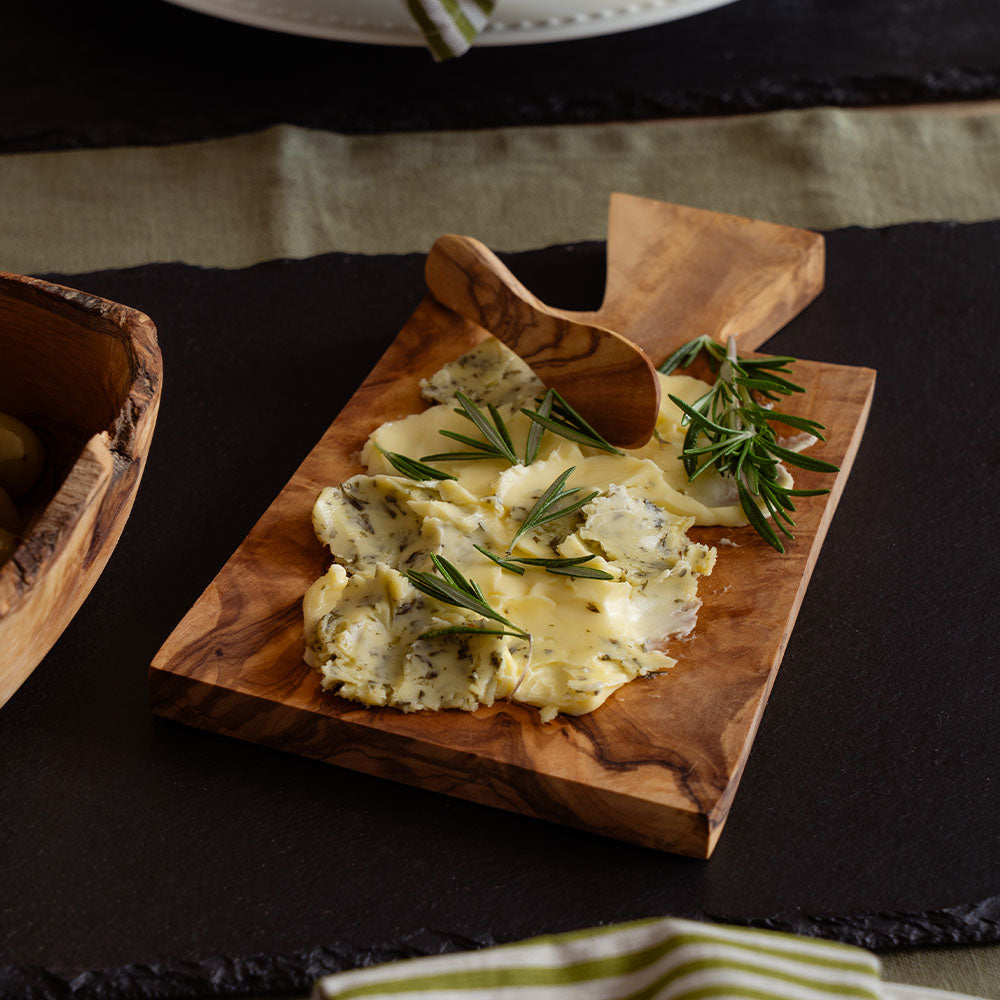 Olive Wood Butter Board & Knife Set