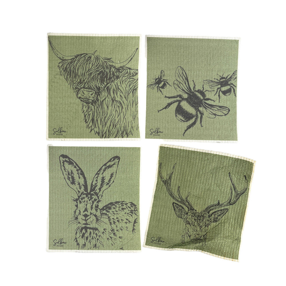 Swedish Dishcloths - Set of 4