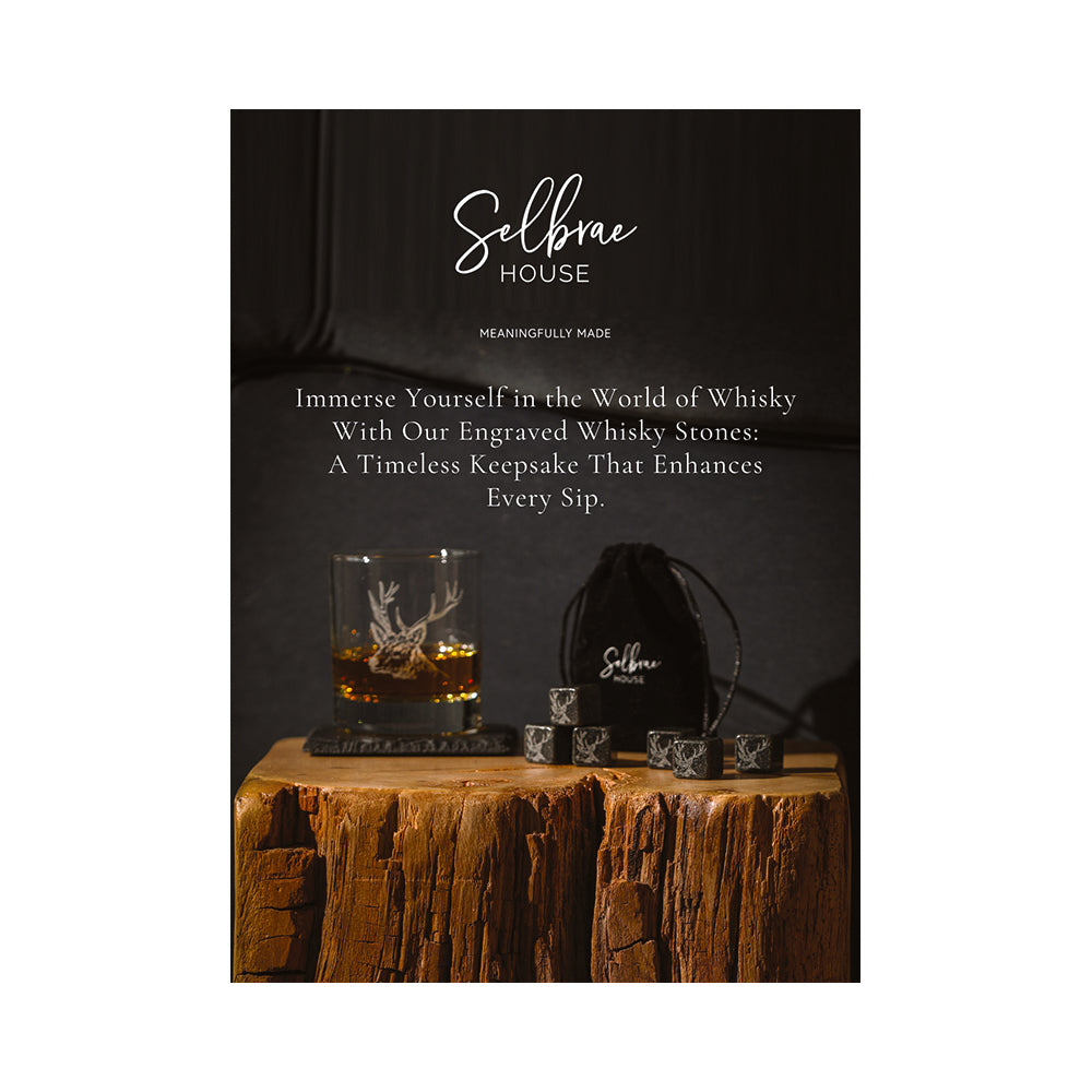 A6 POS CARD - Stag Whisky Stones