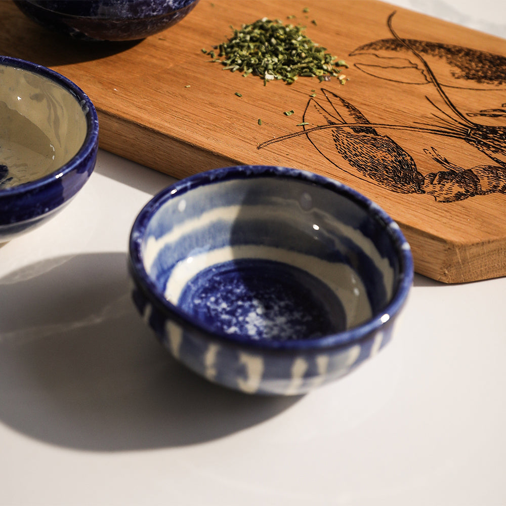 Stripe Ceramic Dip Bowl