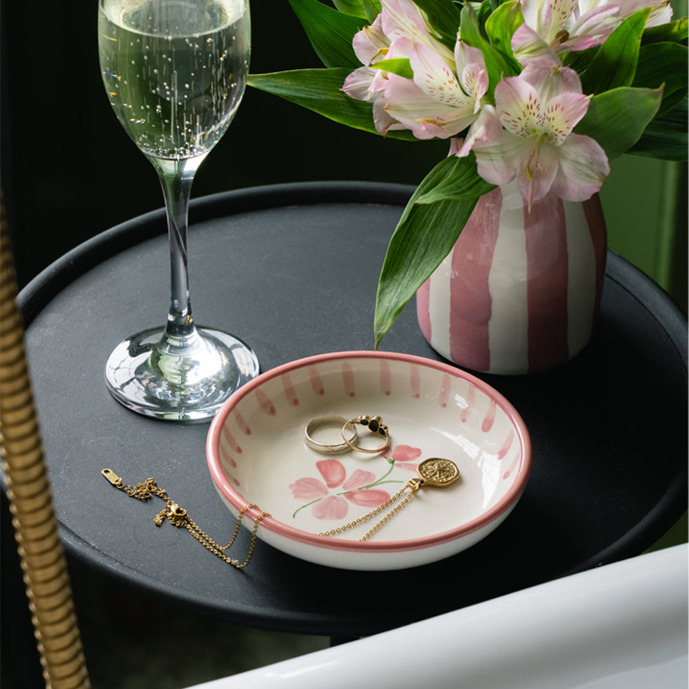 Pink Bloom Mini Ceramic Dish