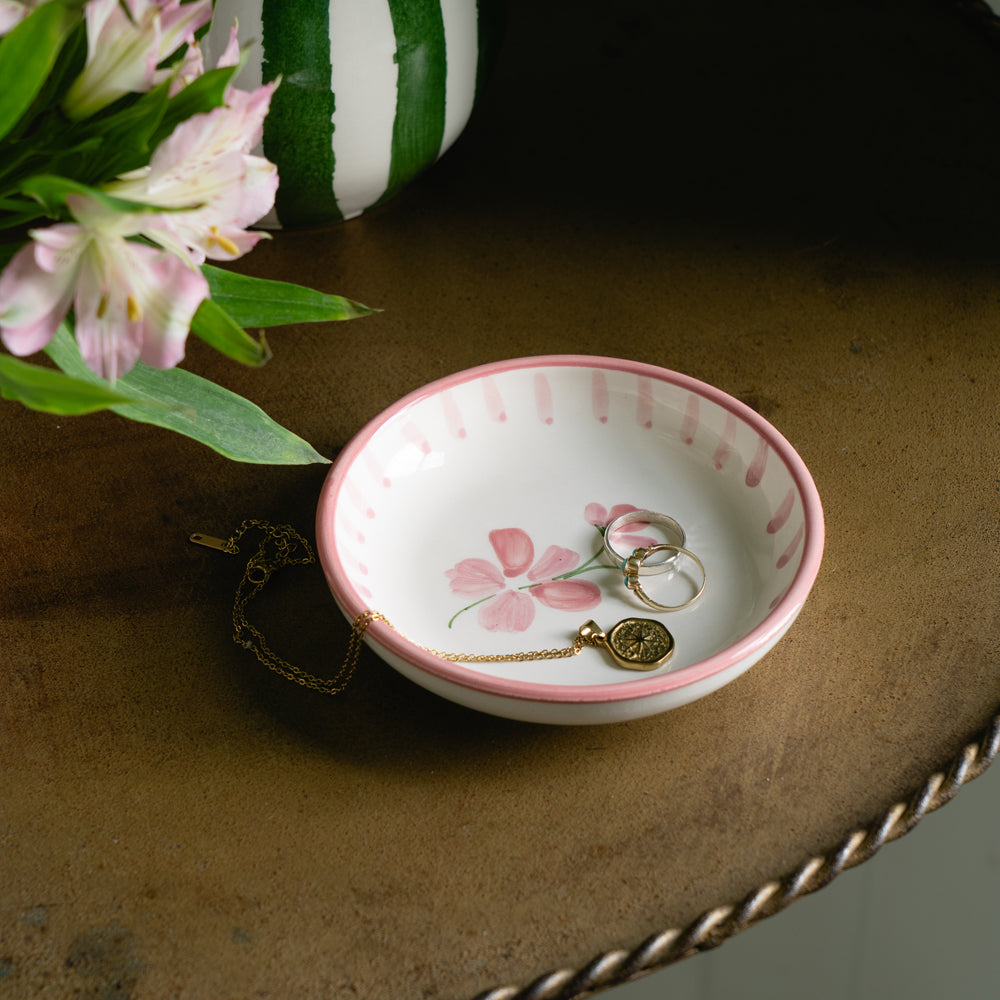 Pink Bloom Mini Ceramic Dish