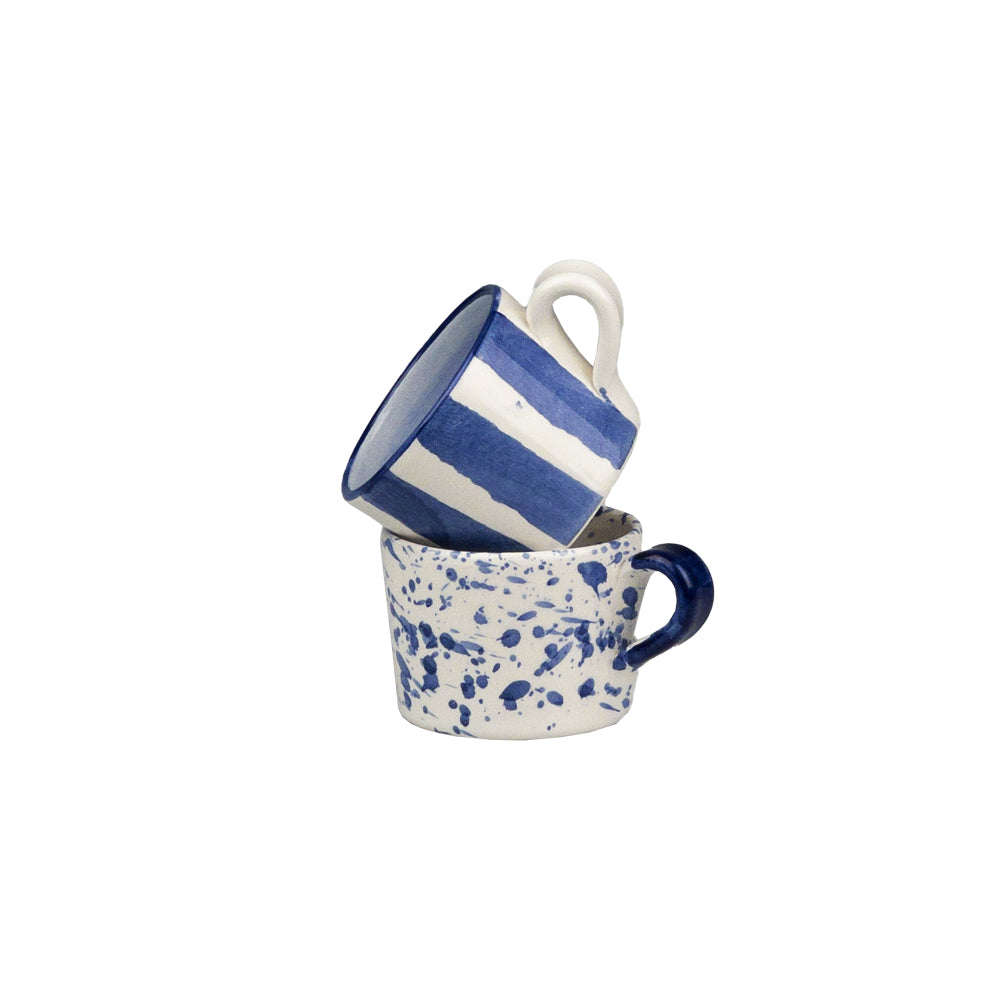 Speckle and Stripe 2 Ceramic Espresso Cups