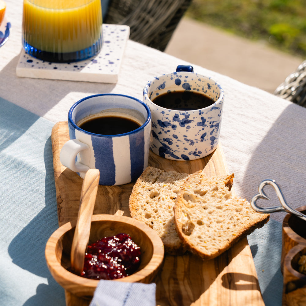 Speckle and Stripe 2 Ceramic Espresso Cups