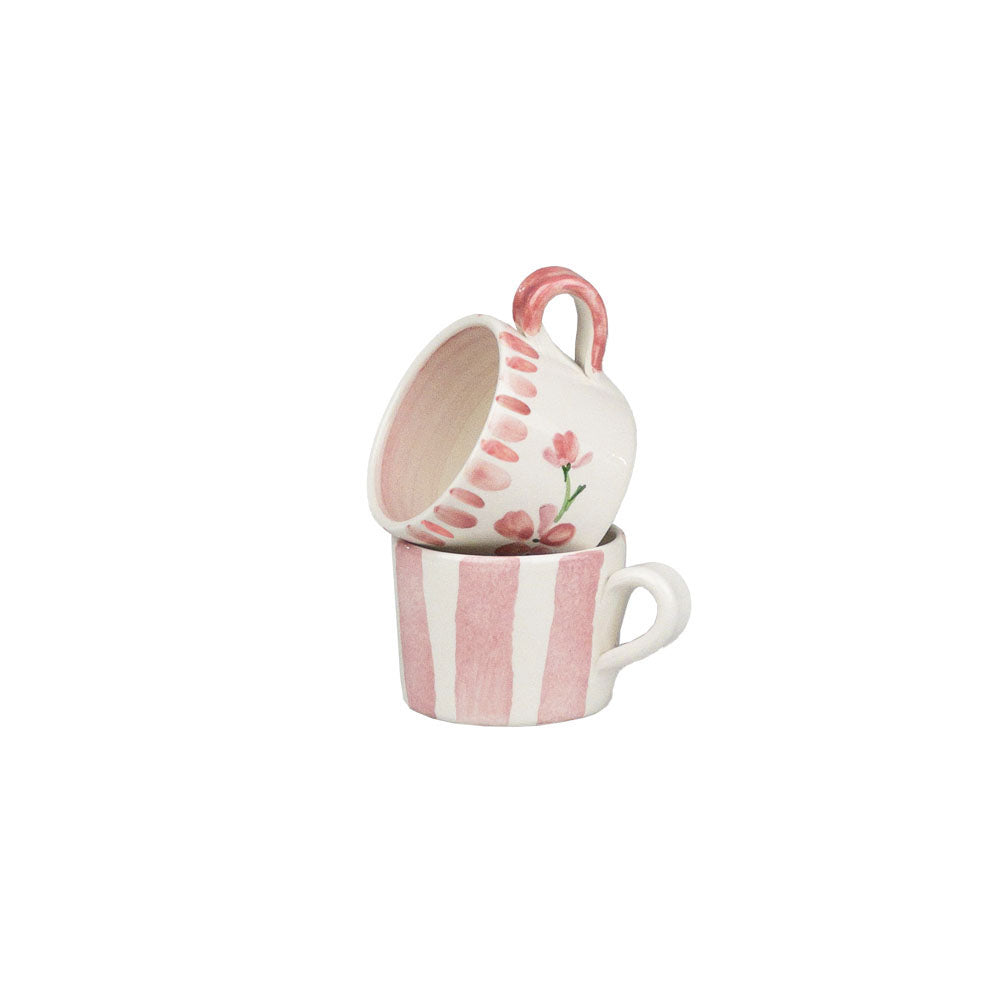 Bloom Stripe 2 Ceramic Espresso Cups