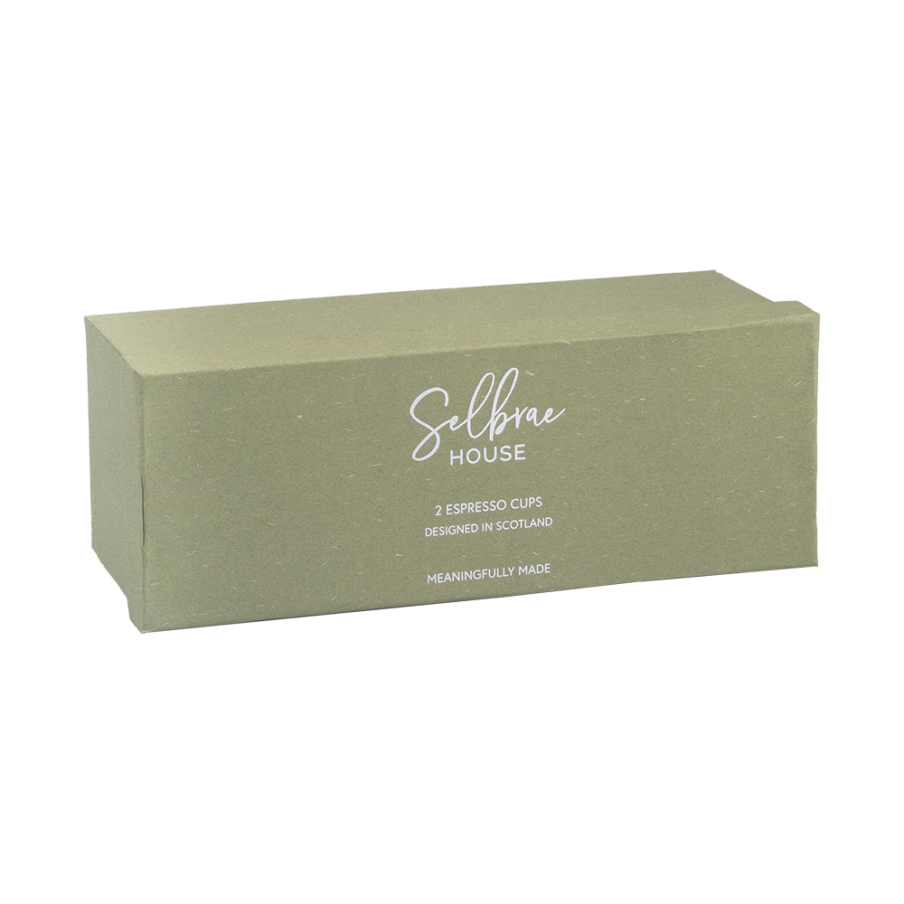 Coastal  2 Ceramic Espresso Cups