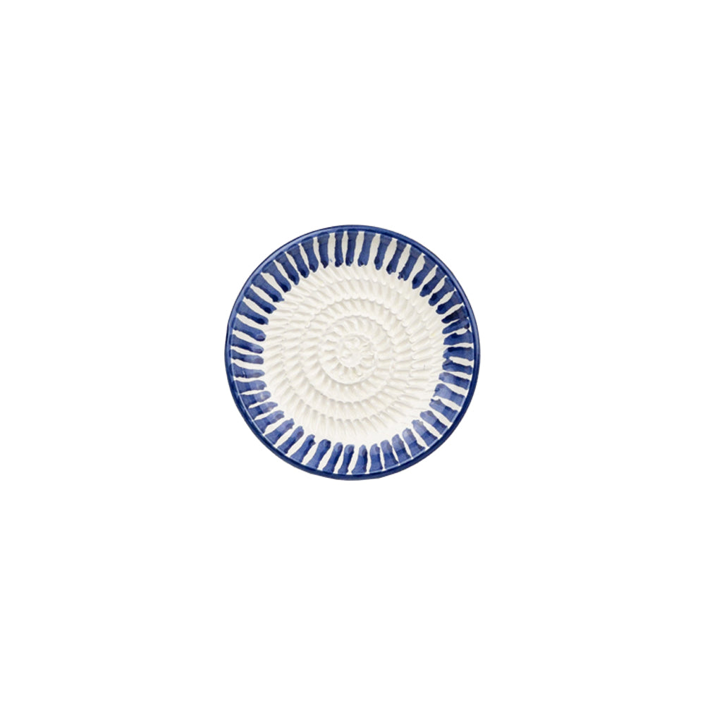 Blue Stripe Ceramic Garlic Grater