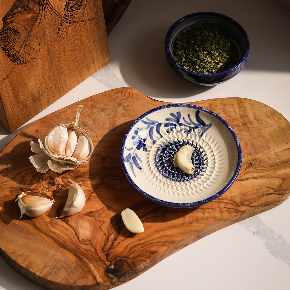Olive Ceramic Garlic Grater