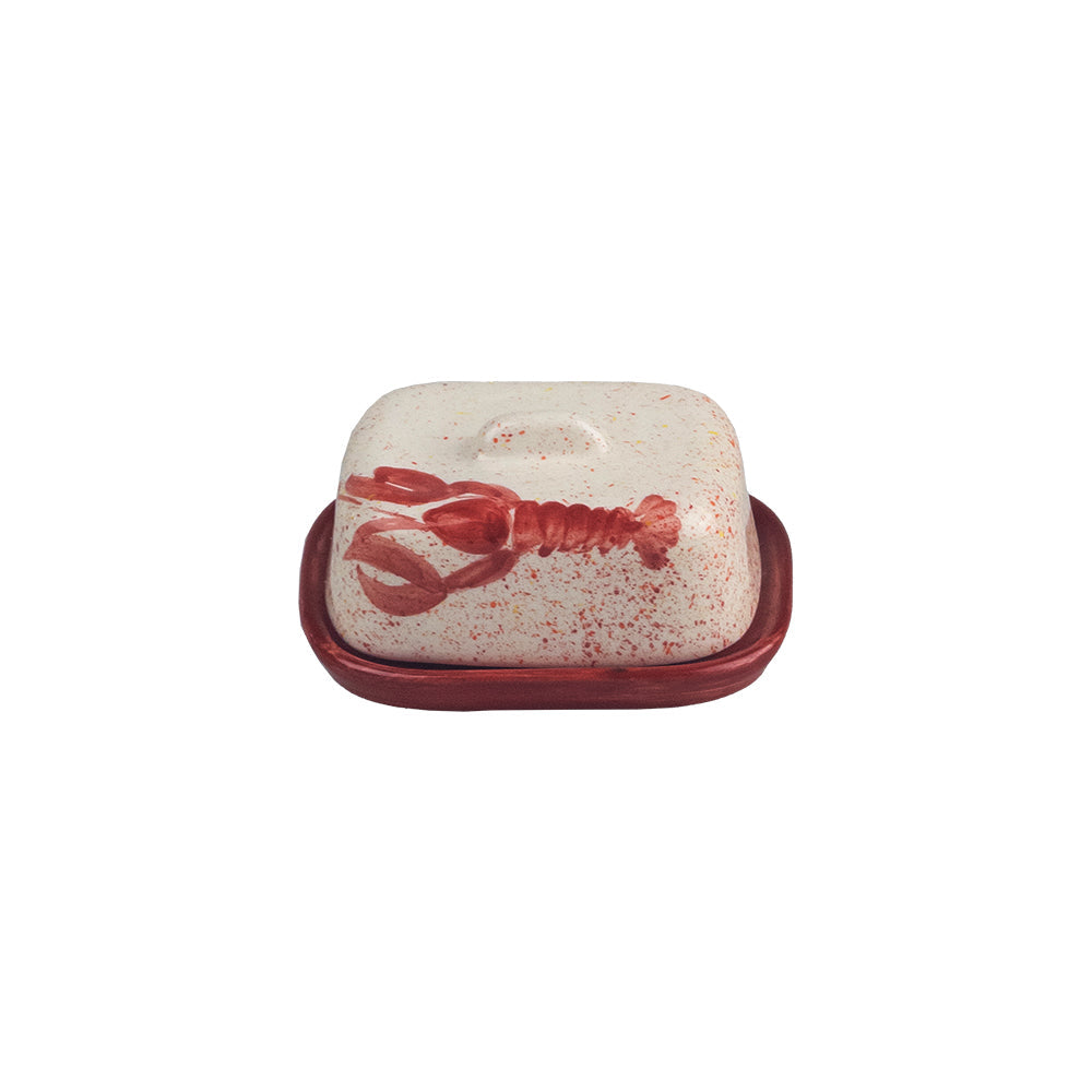Red Lobster Mini Ceramic Butter Dish