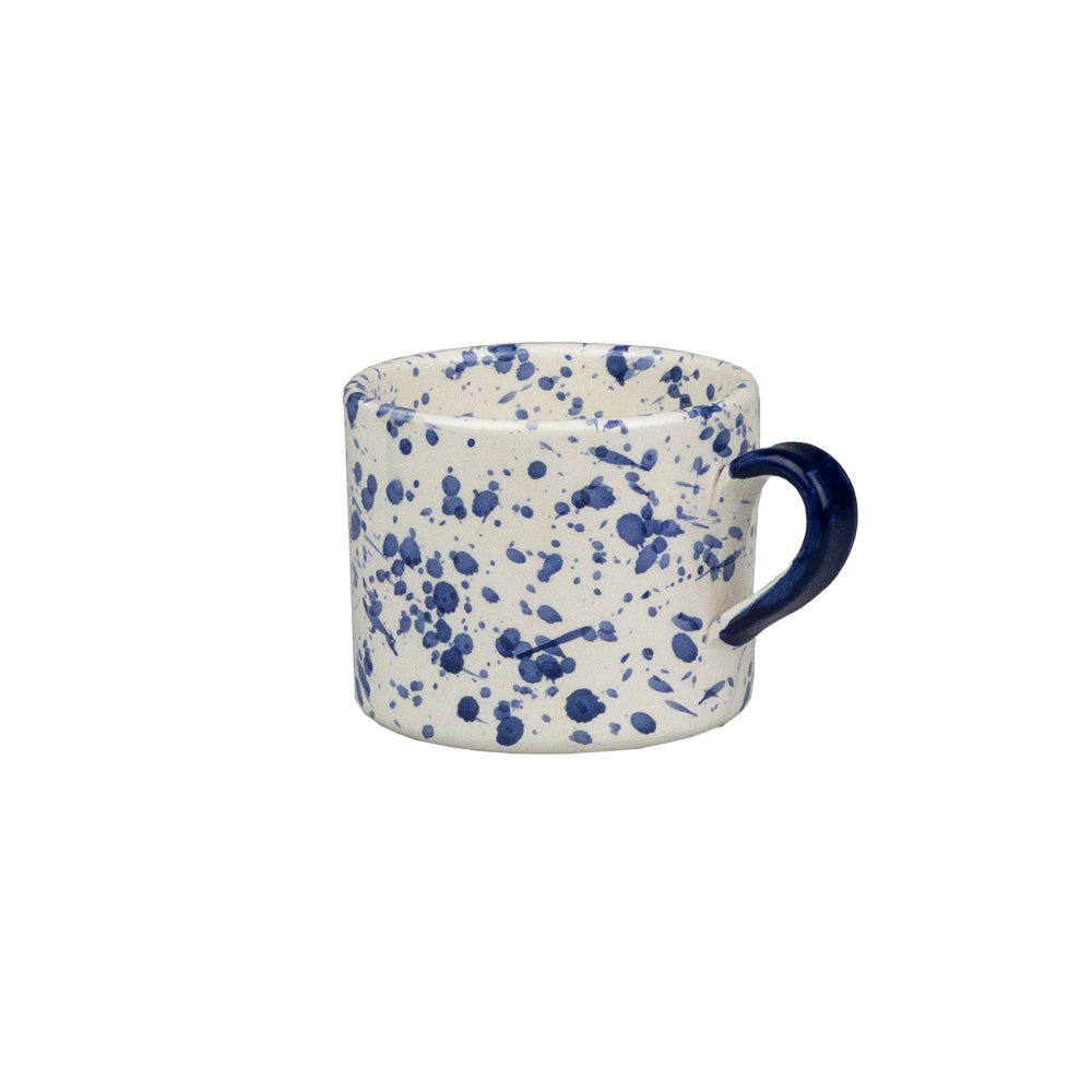 Blue Speckle Large Ceramic Mug