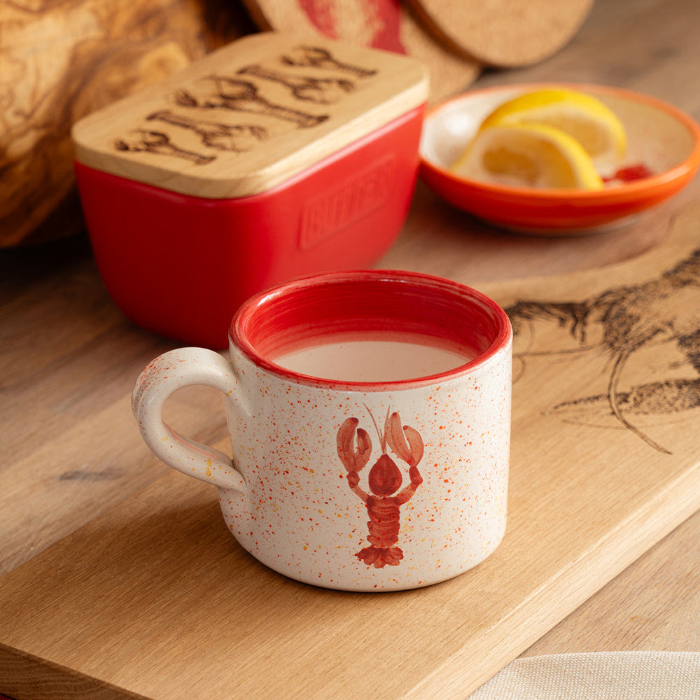Red Lobster Large Ceramic Mug