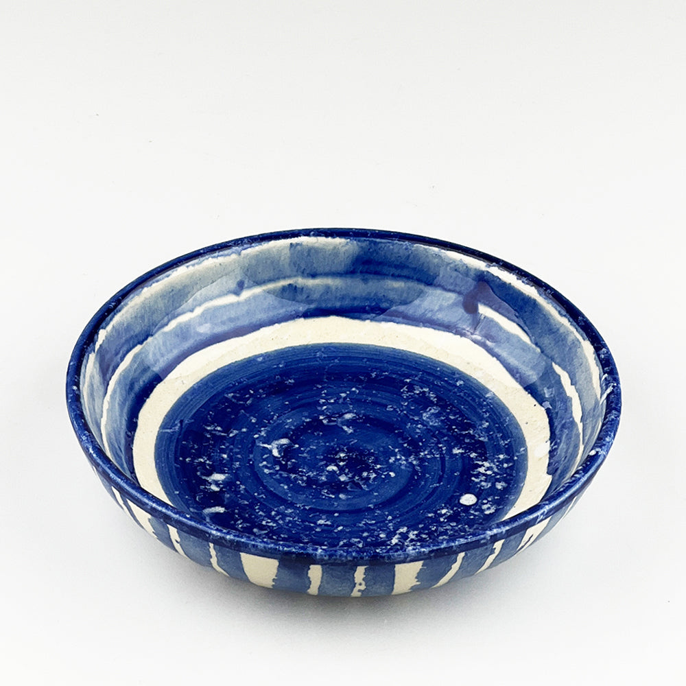 Stripe Ceramic Serving Bowl - Medium