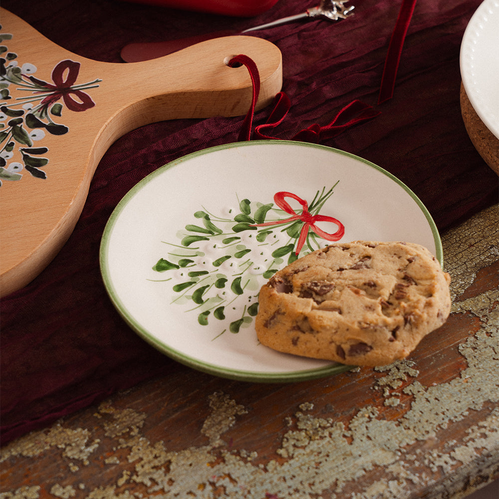 Mistletoe Ceramic Side Plate