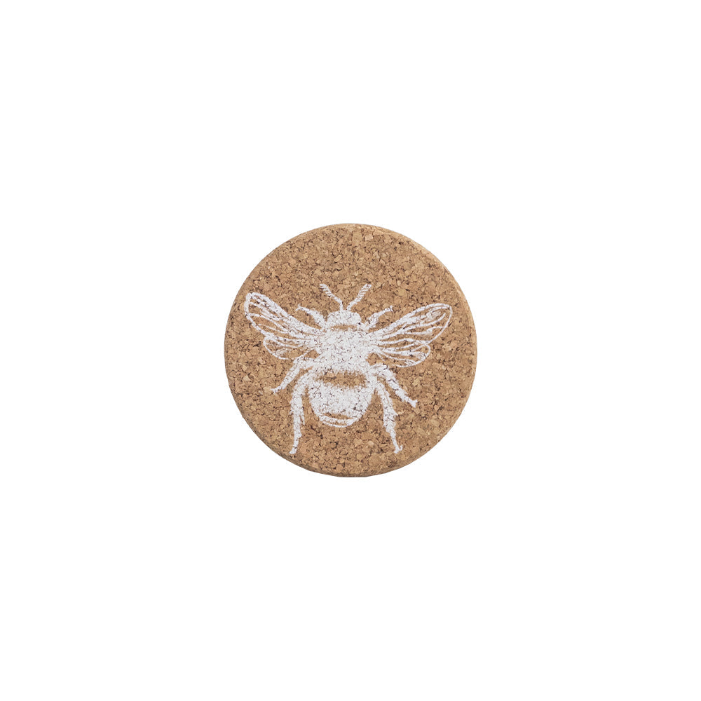 Bee Single Cork Coaster