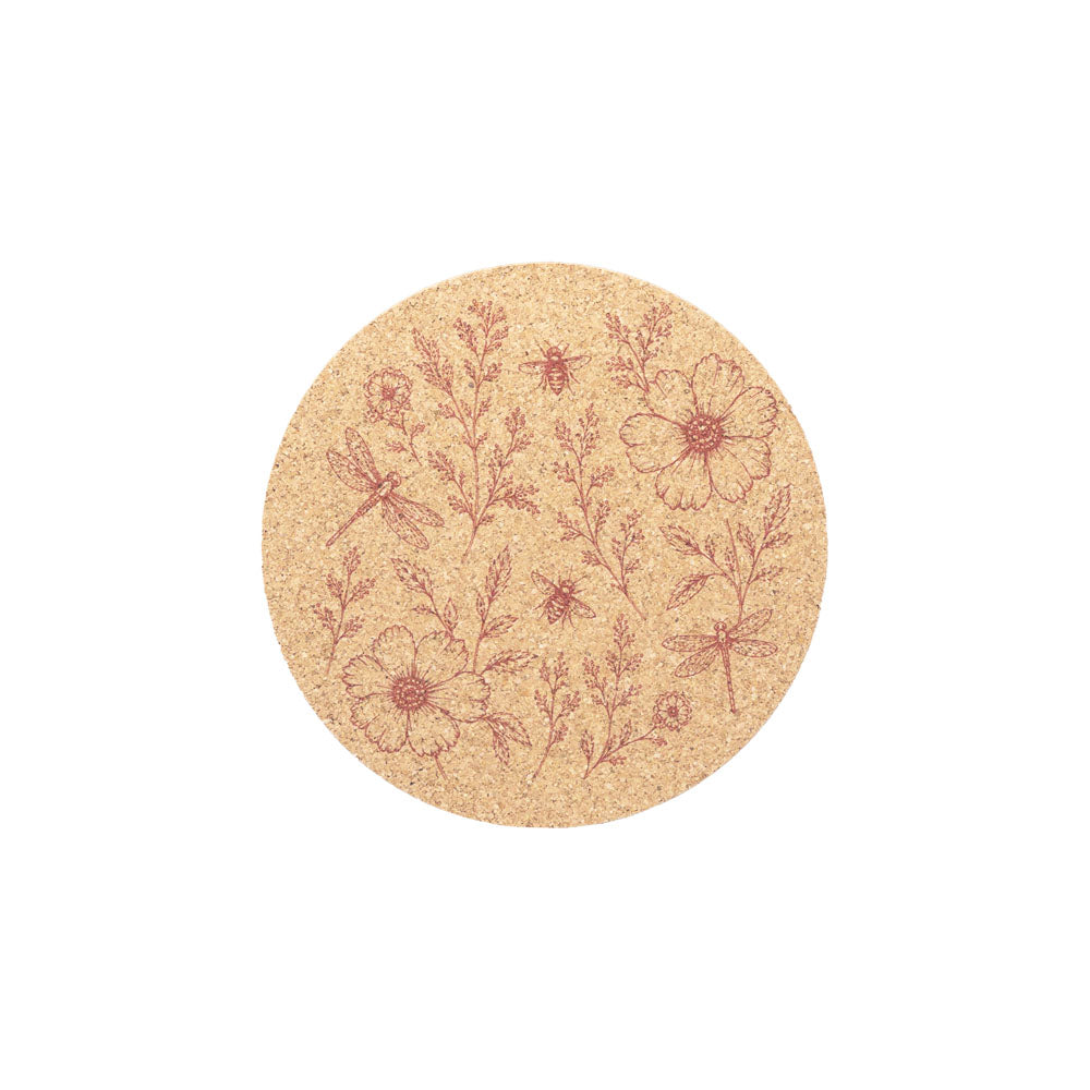 Pink Meadow Cork Placemat