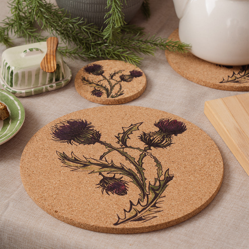 Thistle Cork Place Mat