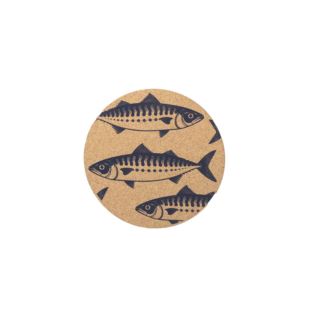 Fish Repeat Cork Pot Stand