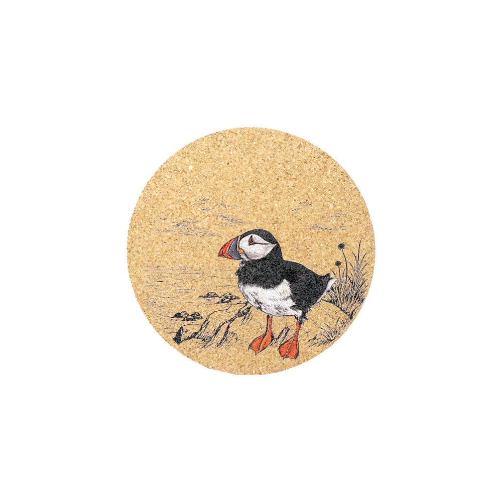 Puffin Cork Pot Stand