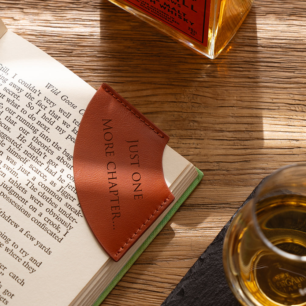 Book Quote Leather Corner Bookmark