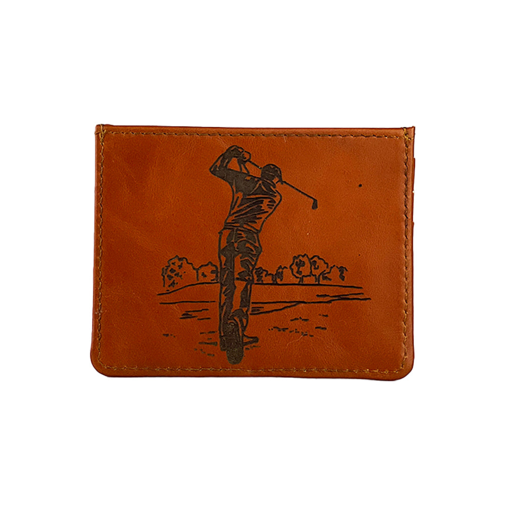 Golf Leather Card Wallet