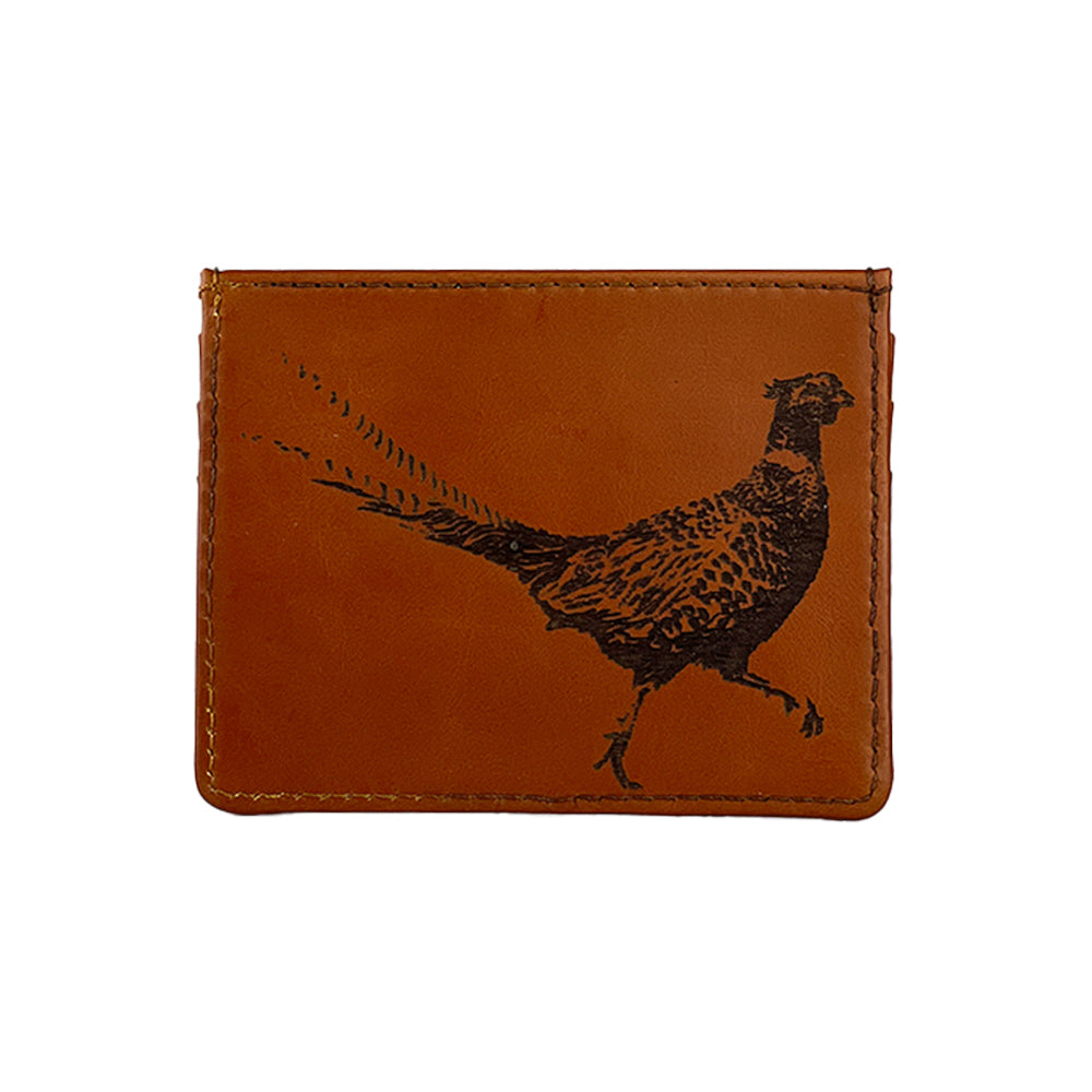 Pheasant Leather Card Wallet