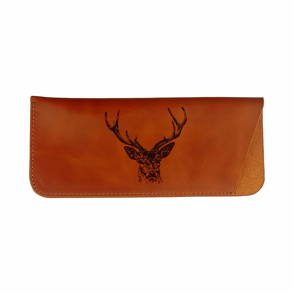 Stag Leather Glasses Case