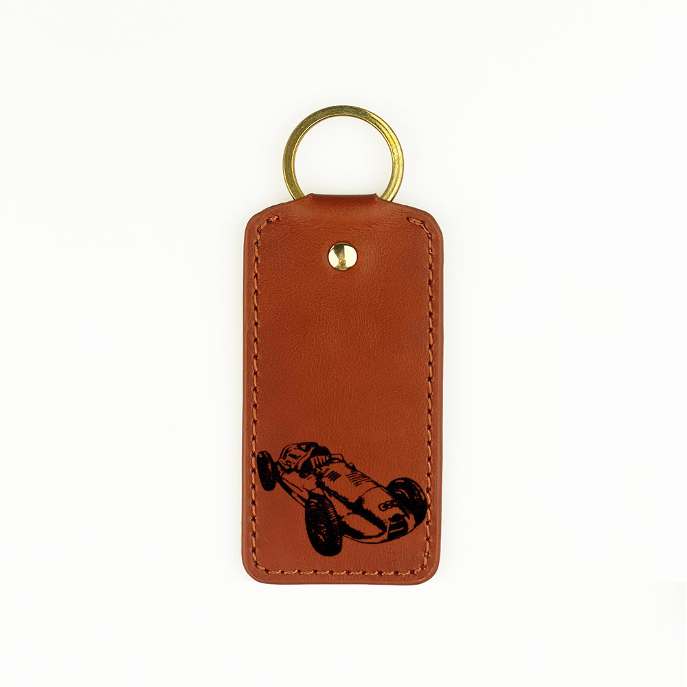 Vintage Car Leather Keyring