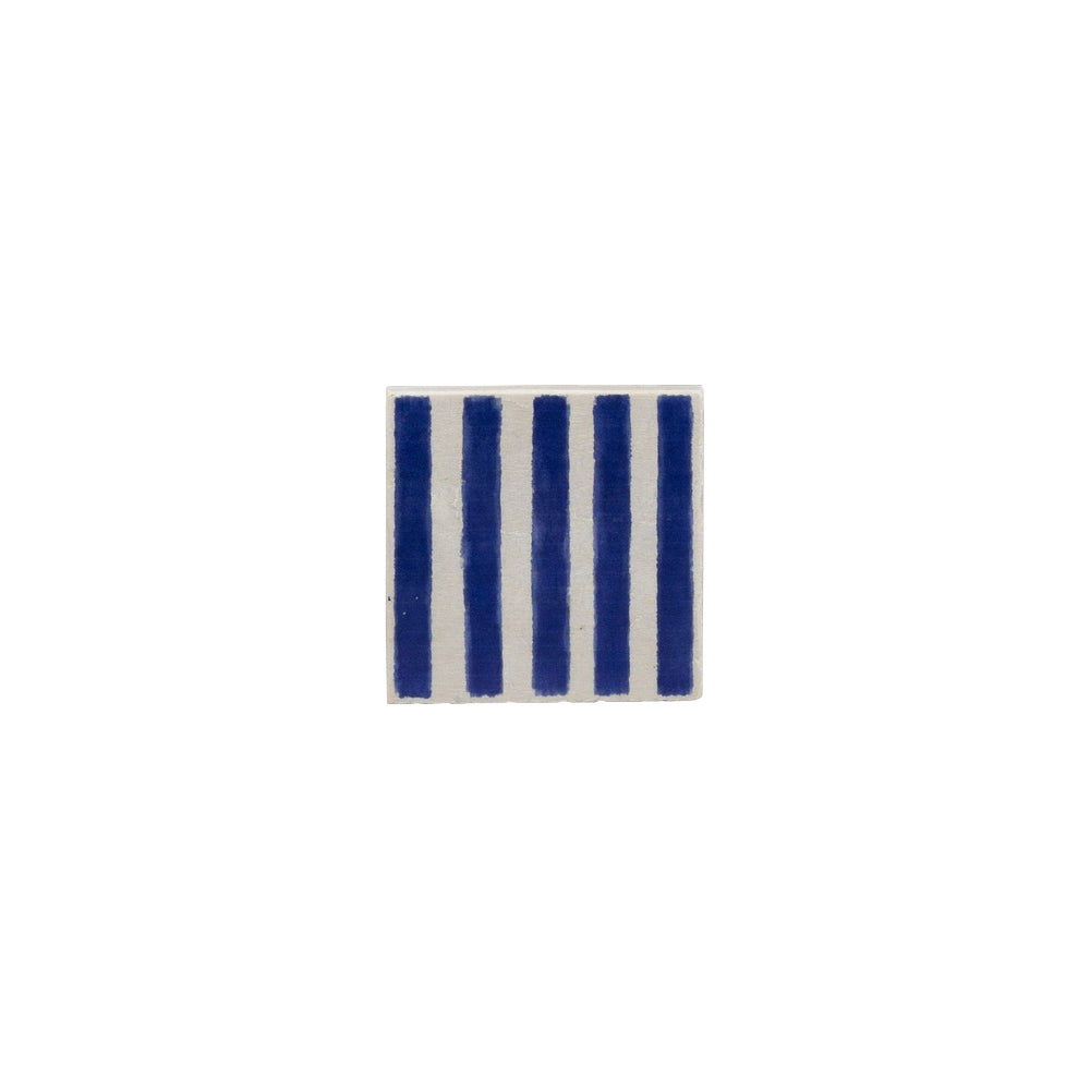 Blue Stripe Single Stone Coaster