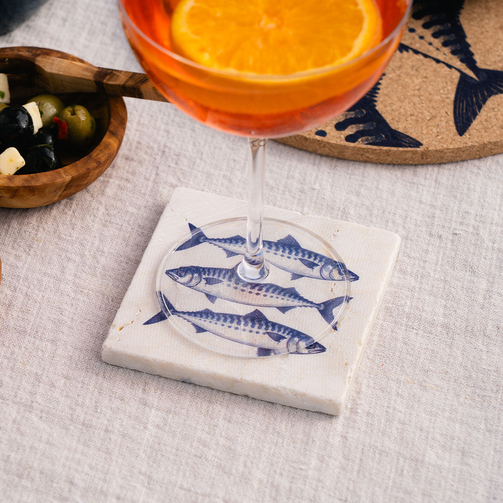 Fish Repeat Single Stone Coaster