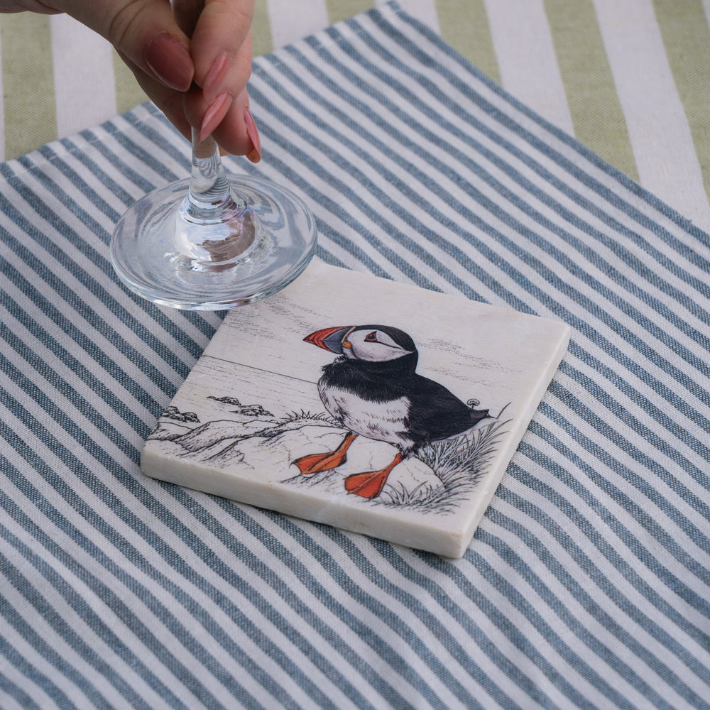 Puffin Single Stone Coaster