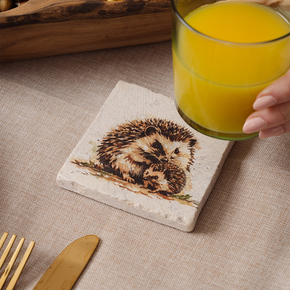 Hedgehog Stone Coaster